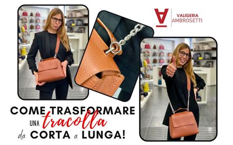 come accorciare tracolla borsa